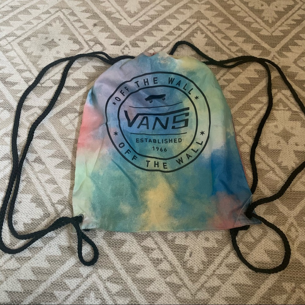 vans tie dye drawstring bag